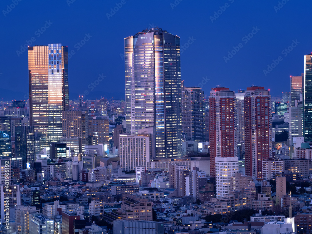 六本木ヒルズと東京の夜景