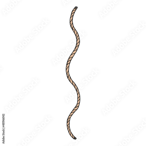 rope lasso vector doodle sketch isolated illustration.
