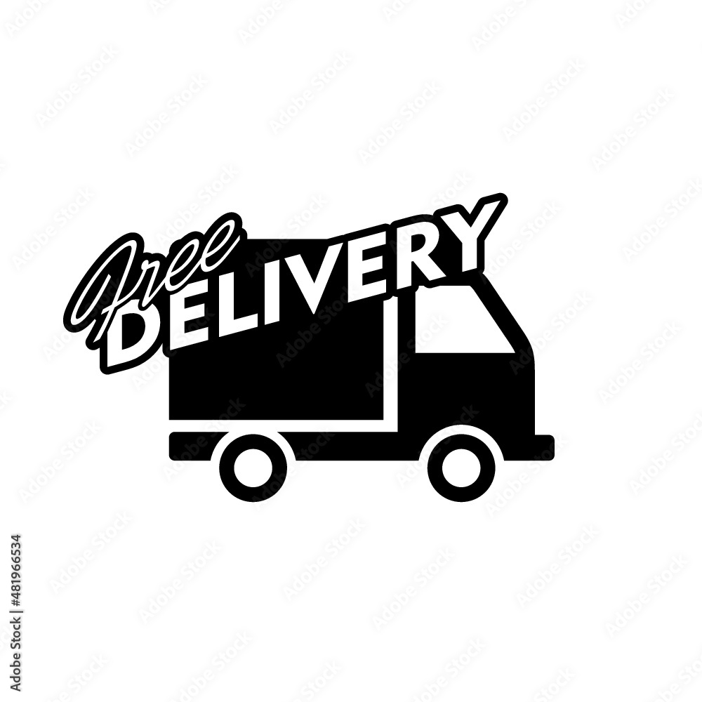 Delivery truck icon isolated on white background Delivery truck icon isolated on white background
