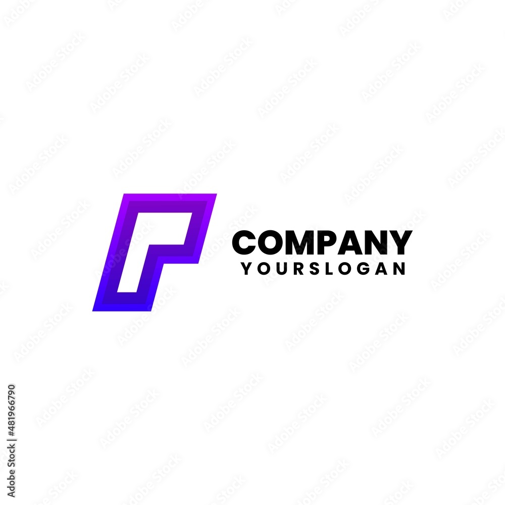 modern letter p logo design modern letter p logo design