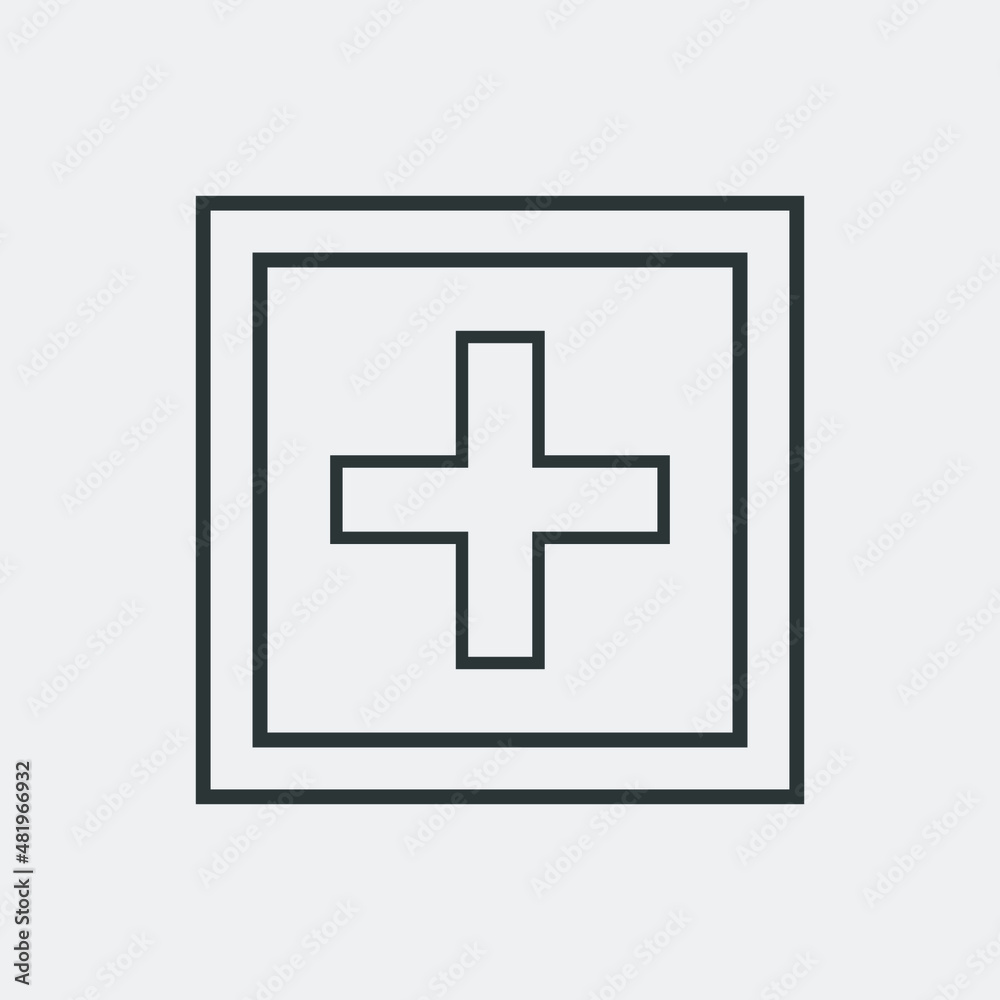 Add icon vector on white background. plus icon vector Add icon vector on white background. plus icon vector