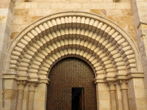 Romanesque church of Santiago del Burgo.  12 century . Zamora. Spain.