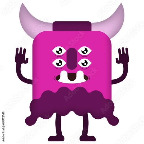 Cute Cartoon Monsters illus...