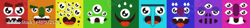 Cute Cartoon Monsters illus...