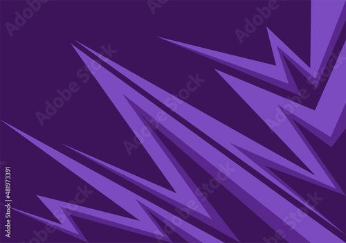 Abstract background with purple spikes and zigzag line pattern