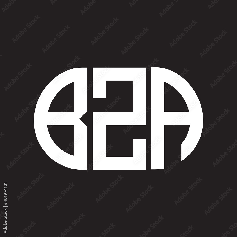 BZA letter logo design on black background. BZA BZA letter logo design on black background. BZA