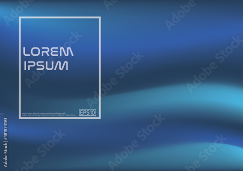 Blue Gradient Liquid Fluid Violet Color background. Modern shapes composition. Futuristic design posters. Eps10 vector.