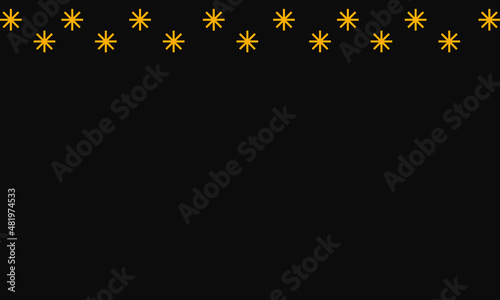 black background with abstract stars above © Faried