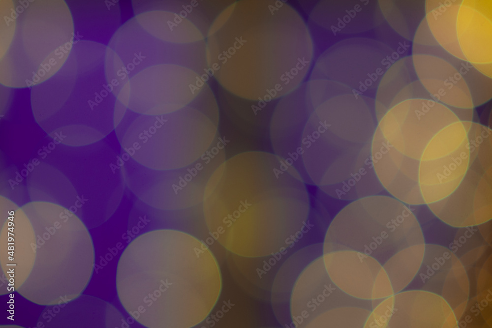bokeh effect in your photos - purple-yellow color bokeh effect in your photos - purple-yellow color