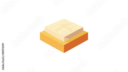 Baseball base icon animation best cartoon object on white background