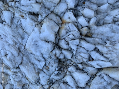 texture of mountain quartz in mountain in the urals
