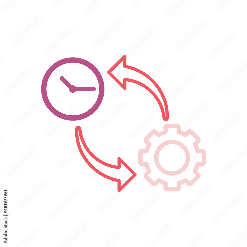 time management icon, project management vector time management icon, project management vector