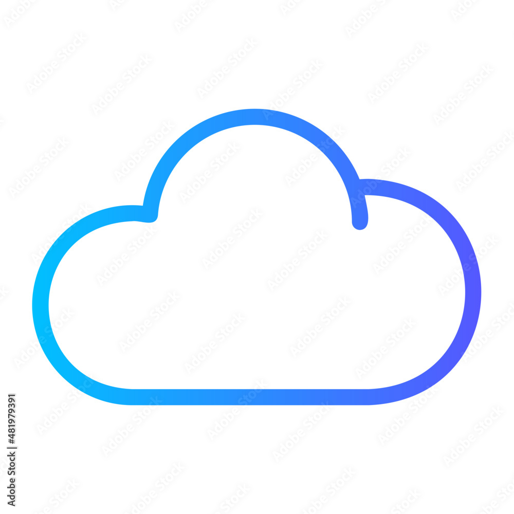 cloud gradient icon cloud gradient icon