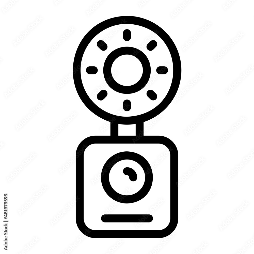 camera line icon