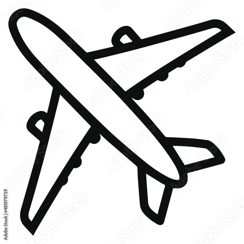 airplane icon, aeroplane vector,  aircraft at the airport, flight and ariways for passenger and tourists
