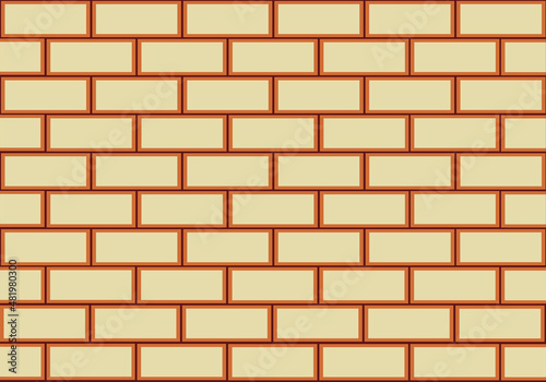 Background, brickwork, brickwork wall. Vector illustration