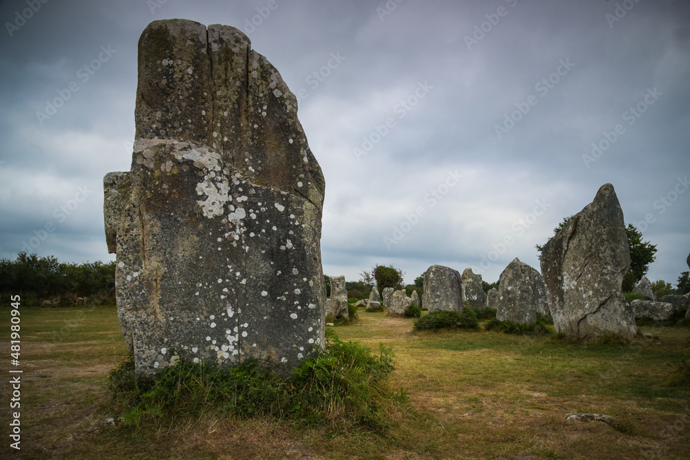 view on the megaliths of Herdeven