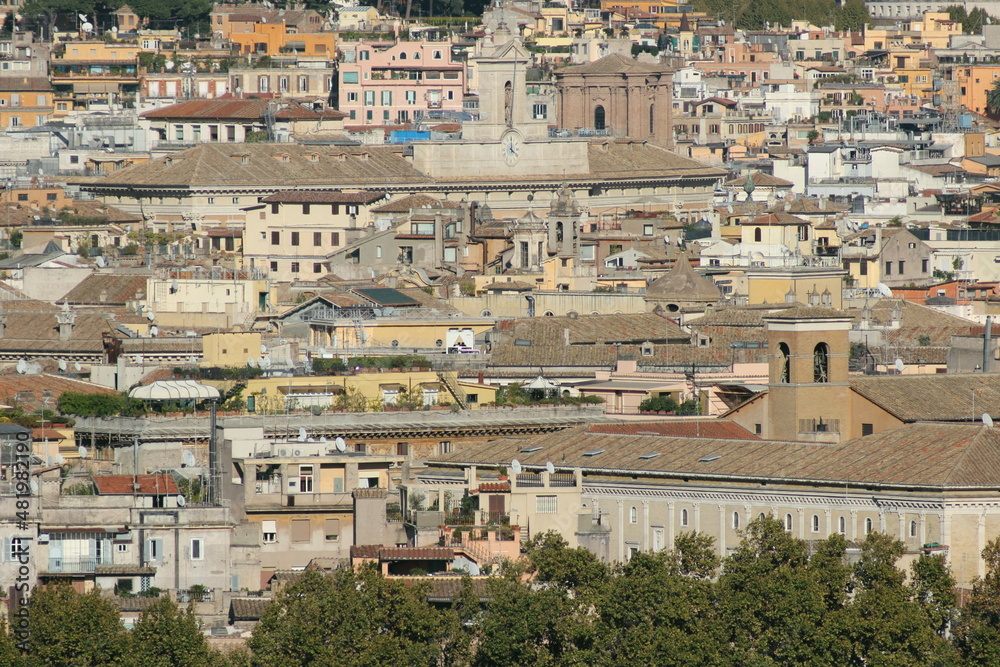 A view of Rome from the Gianicolo (Janiculum) hill.