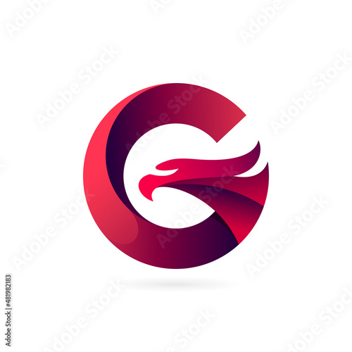 hawk letter g logo icon