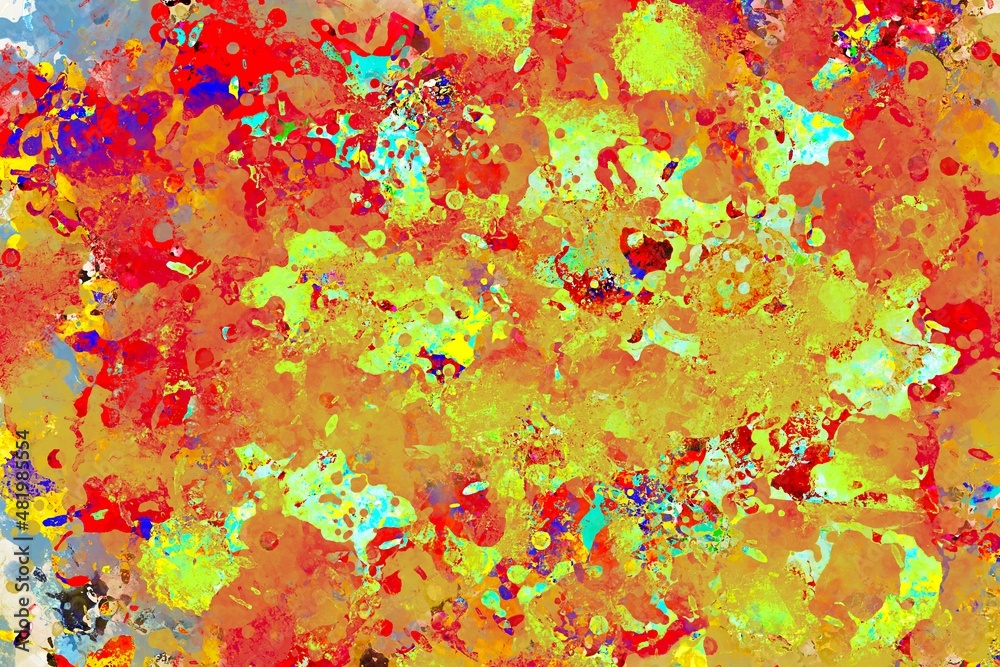 Colorful digital painting background 