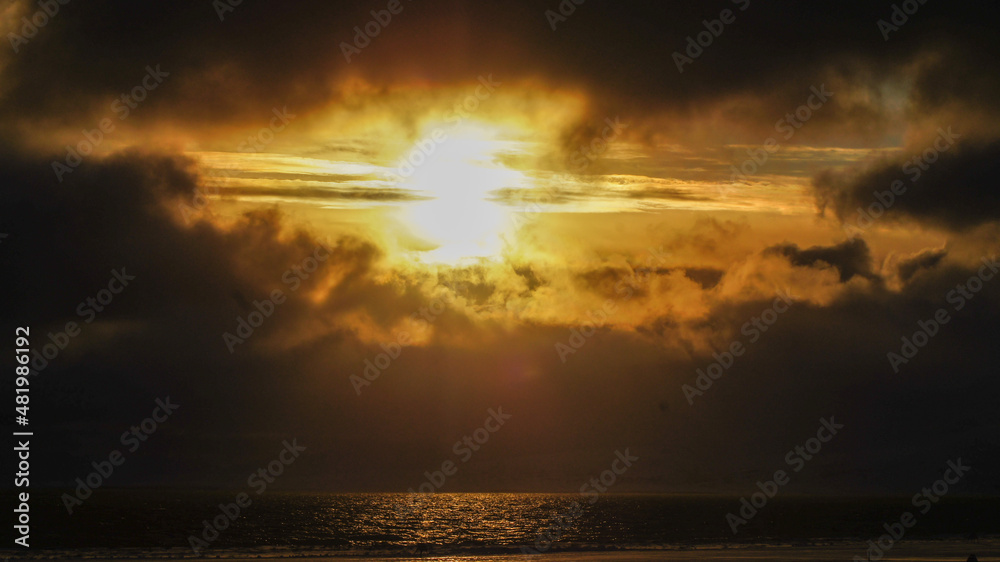 Fototapeta premium sunset in the mountains