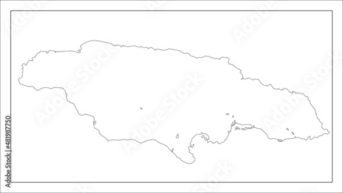 ジャマイカの地図です。