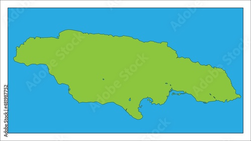 ジャマイカの地図です。