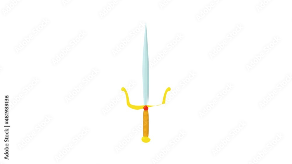 Old dirk icon animation best cartoon object on white background Old dirk icon animation best cartoon object on white background