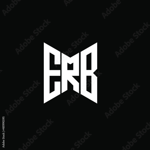 ERB letter logo creative design. ERB unique design
