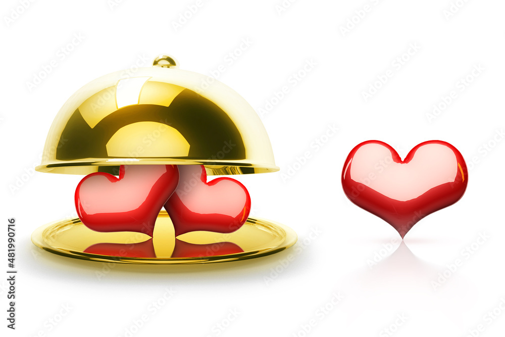 Perfect love concept. Loving hearts. The first love. Isolate valentines day and heart on a white background 3d illustration for use in the design of advertising sites and postcards. Perfect love concept. Loving hearts. The first love. Isolate valentines day and heart on a white background 3d illustration for use in the design of advertising sites and postcards.