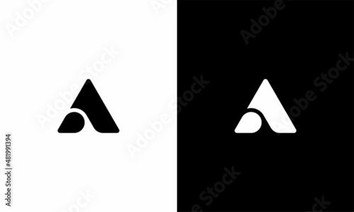 Letter A logo. Icon design. Template elements. Geometric abstract logos
