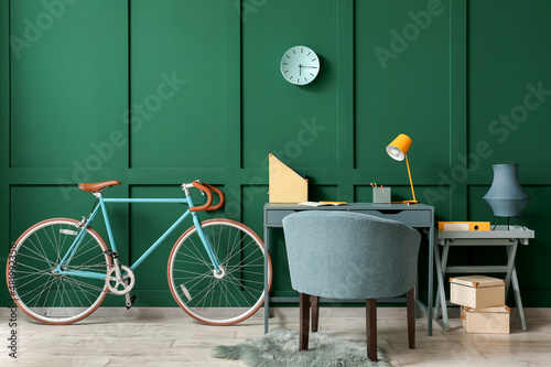 Modern home office interior...