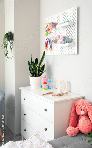 Interior of stylish childre...