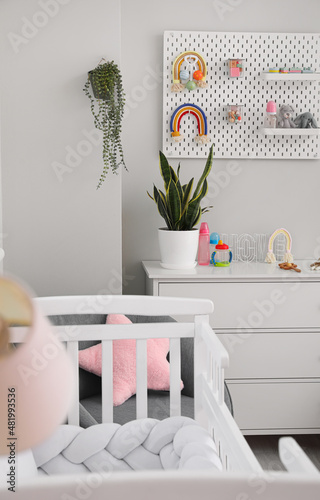 Interior of stylish childre...