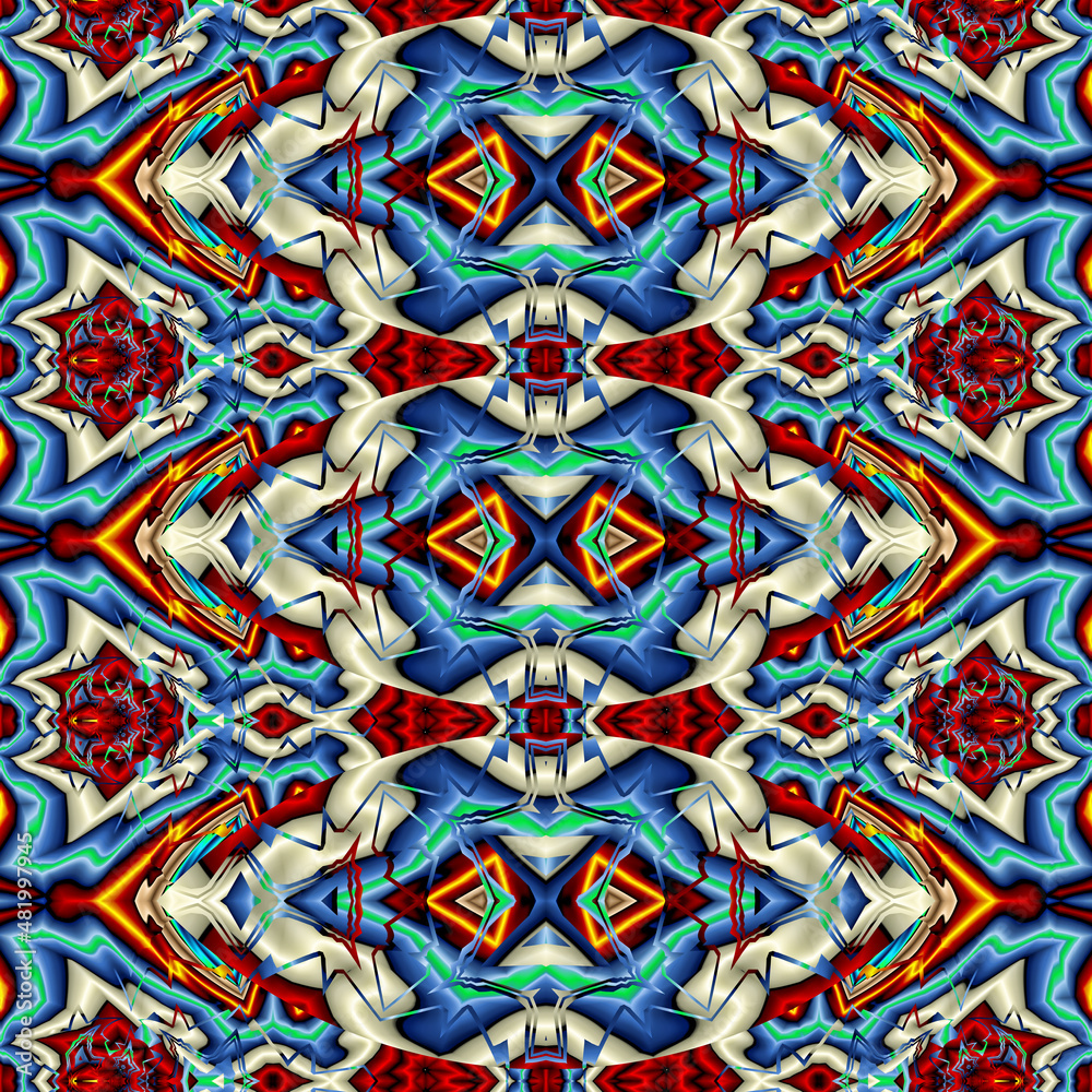 3d effect - abstract colorful geometric fractal pattern 3d effect - abstract colorful geometric fractal pattern