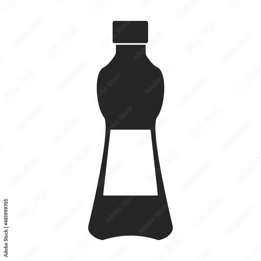 Plastic bottle vector icon.Black vector icon isolated on white background plastic bottle. Plastic bottle vector icon.Black vector icon isolated on white background plastic bottle.