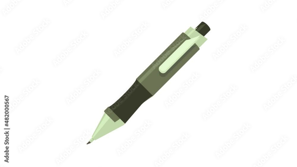 Pen icon animation best cartoon object on white background Pen icon animation best cartoon object on white background