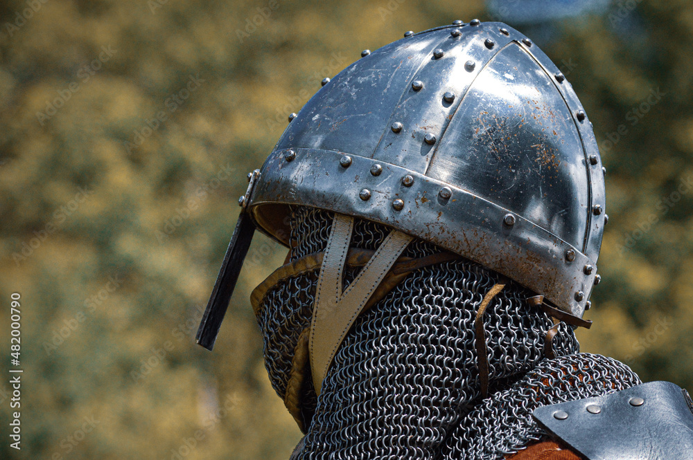 medieval knight helmet and sword Stock Photo Adobe Stock
