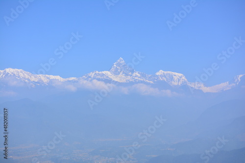 Beautiful Machhapuchhre Mountain from Sarangkot