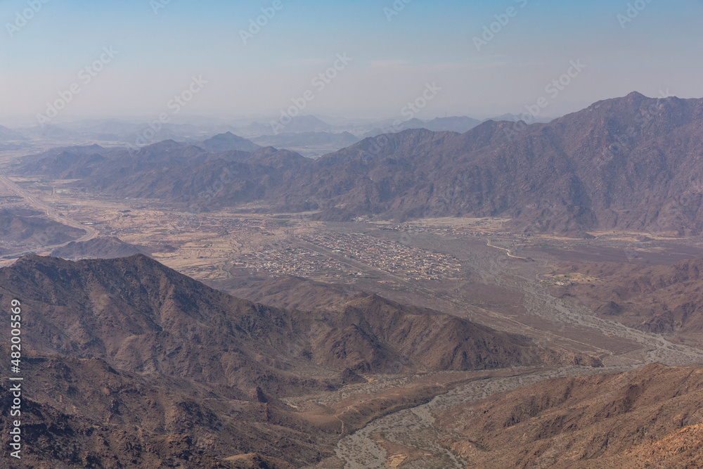 birdseye view of city Of Taif