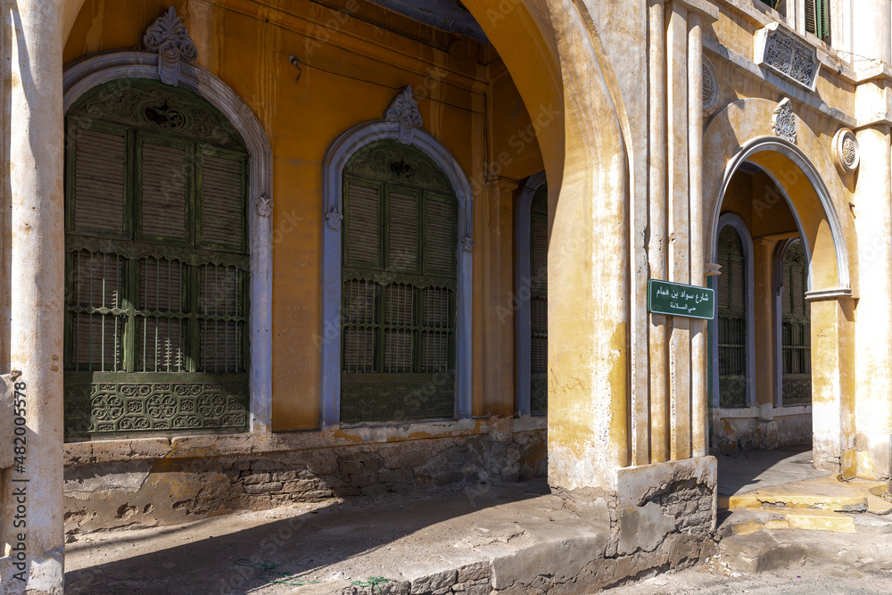 old door in a city of Taif in Saudi Arabia