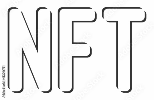 NFT Non-Fungible Tokens Digital Art Concept