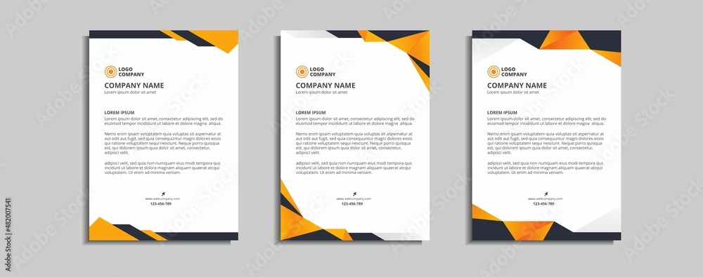modern corporate letterhead template design modern corporate letterhead template design