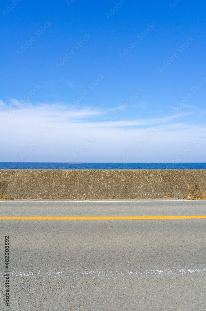 徳島の海沿い、1月に撮影