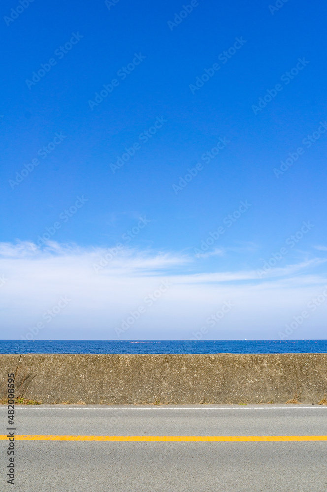徳島の海沿い、1月に撮影