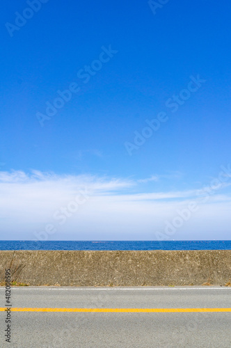 Obraz na płótnie 徳島の海沿い、1月に撮影 w salonie