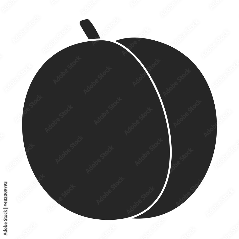 Apricot dried vector icon.Black vector icon isolated on white background apricot dried. Apricot dried vector icon.Black vector icon isolated on white background apricot dried.