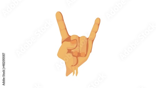Horns icon animation best cartoon object on white background