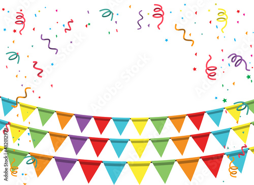 Happy birthday vector transparent background. Colorful happ