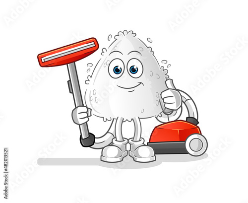 onigiri clean with a vacuum . character vector